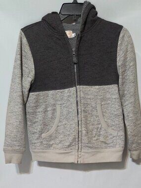 Wonder Nations Boys Hooded Full Zipper Sweat Type Jacket SIZE: Large (10-12)